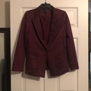 Burgundy blazer